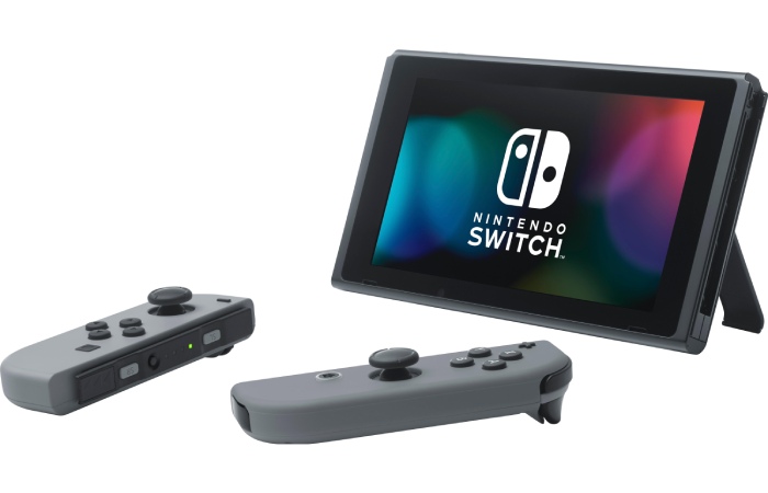 Nintendo Switch with Gray Joy‑Cons